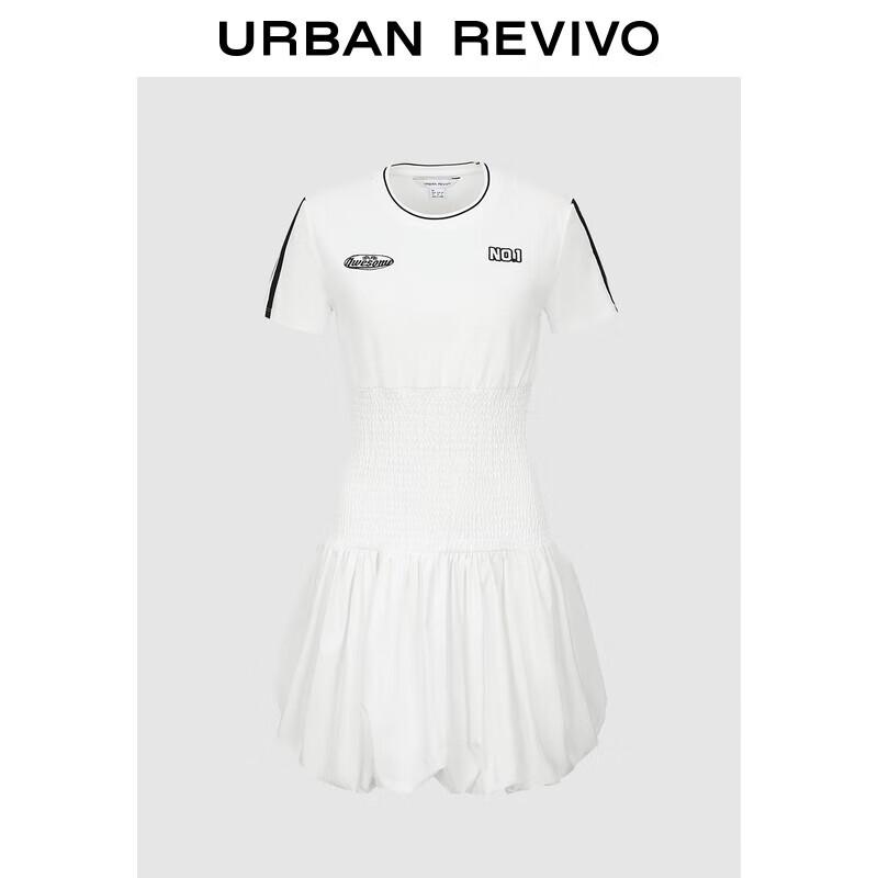 

UR 2025 Women s College Style Smocked A-Line Dress L
