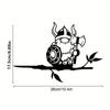 1pc Metal Viking Gnome Yard Decoration – Unique Metal Art for Garden, Tree, Backyard, and Outdoor Spaces. Perfect Garden Gift