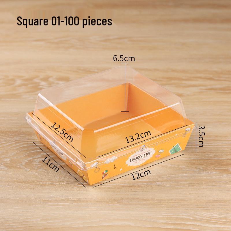 Rousong Xiaobei Pastry Box: Oil-Proof Takeout Container for Desserts, Snow Mei Niang, Puffs, and Cake Rolls.