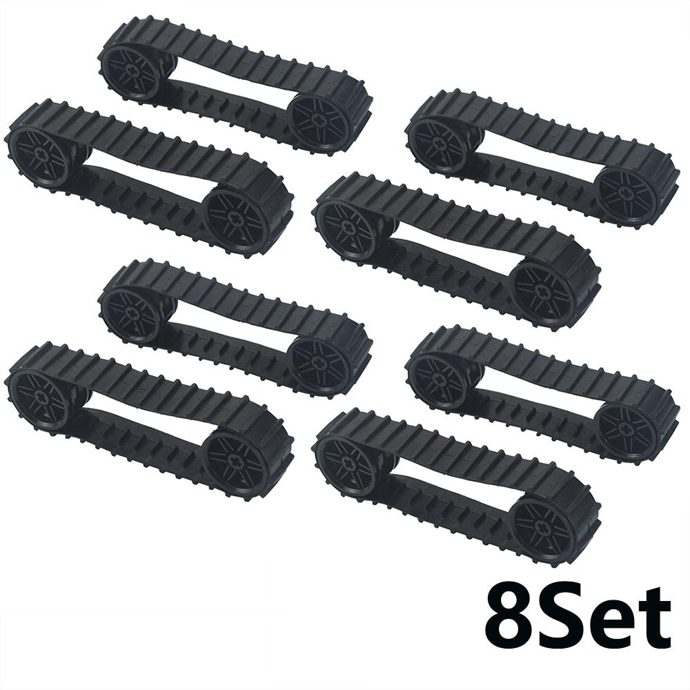 MOC Technical Caterpillar Tank Tracks Building Blocks Chain LinkExcavator Wheel Parts Brick Toy DIY Compatible 57519 88323 3711