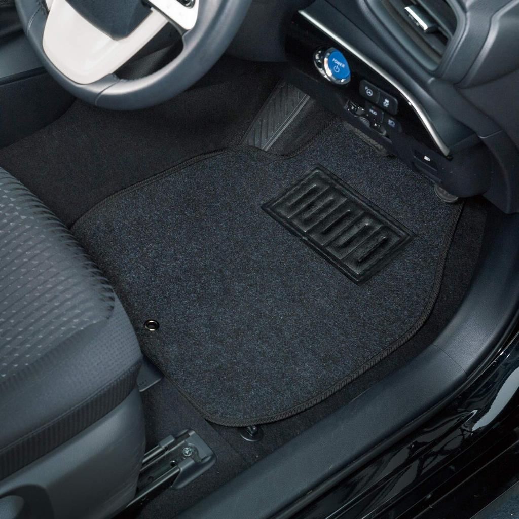 BONFORM Car Value Regular Set of 5 for 1 Heel Pad Stopper Black Mat, Mat, Car, Car, Anti-slip Treatment, Included, Compatible, Standard, 6450-09BK