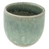 Marui Seito Shigaraki Ware Hechimon Sake Cup, Diameter 5cm, Black Celadon, Blue, MR-3-4309