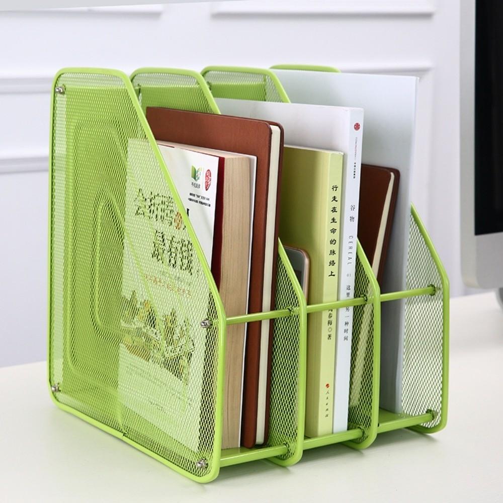 Stationery Organizer Metal File Rack Wire Mesh File Storage Box  Office Supplies