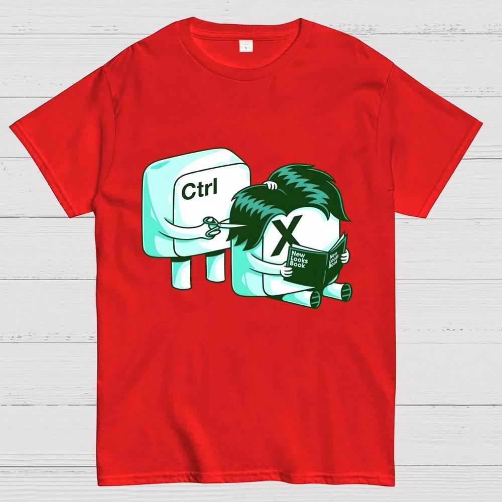 Funny Ctrl X Unisex 100% Cotton Summer Casual Cool Loose T-Shirt 2508001692
