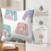 Hatsune Miku Q Version Throw Pillow Multi-Color Sailor Style Anime Cushion For Gaming Room Teen Room Sofa Bedroom Decor Fan Gift