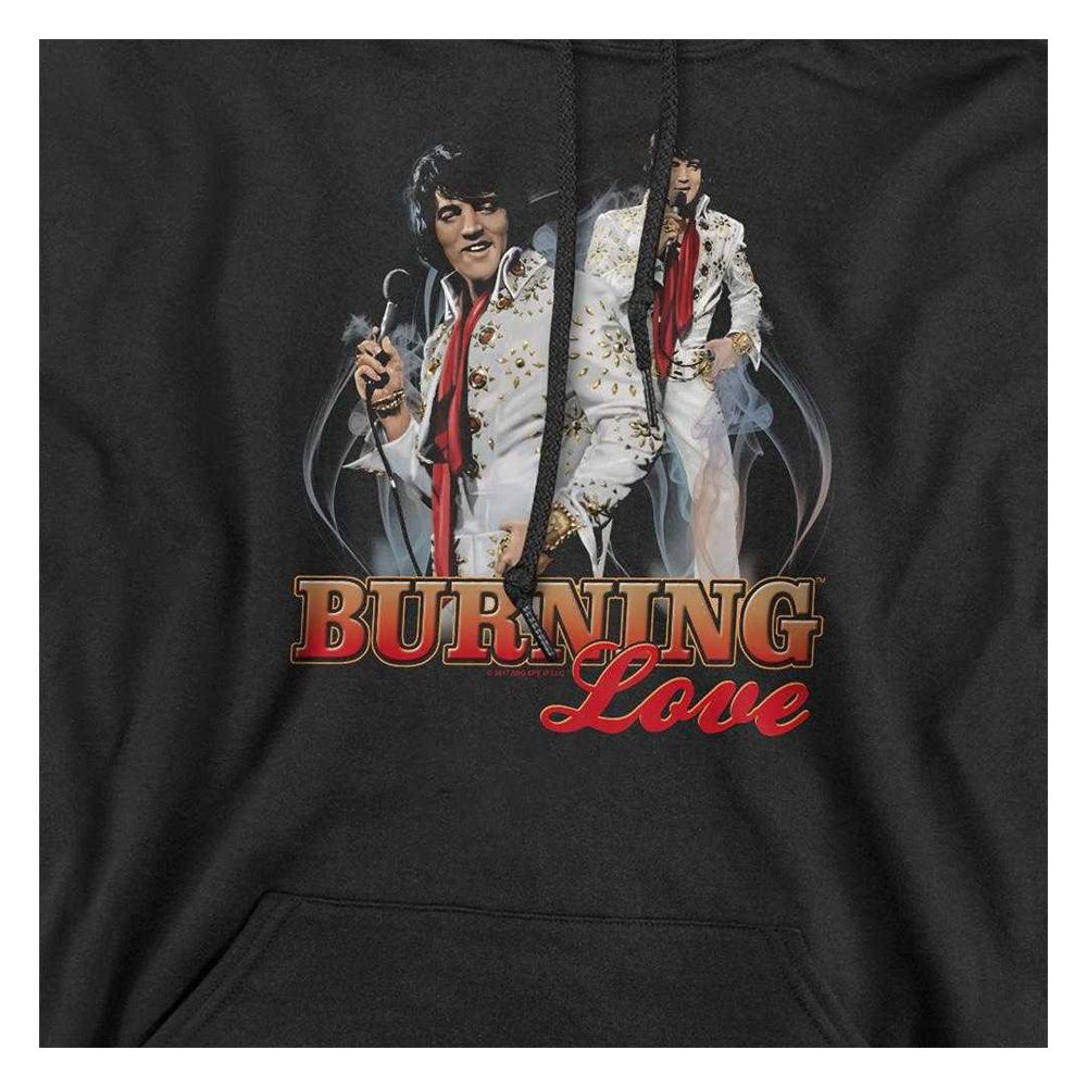 Elvis Presley Unisex Adult Burning Love Hoodie