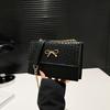 Sweet Little Fresh Bow Handbag Women's 2025 New Trend Korean Underarm Messenger Bag Chain Shoulder Bag