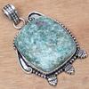 Pendant Fuchsite Cabochon Gemstone Valentine'Day Gift Silver Jewelry 2.25"