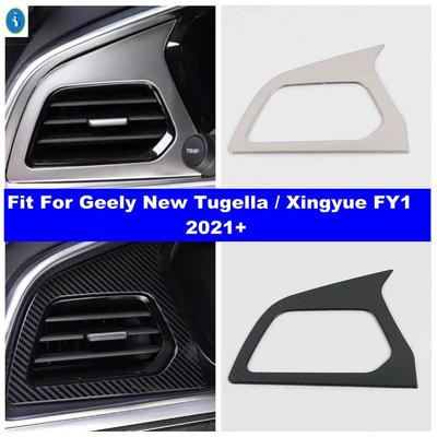 Auto Armaturenbrett Luft AC Lüftungsauslass Dekor Rahmen Abdeckung Zierleisten Zubehör für Geely New Tugella / Xingyue FY11