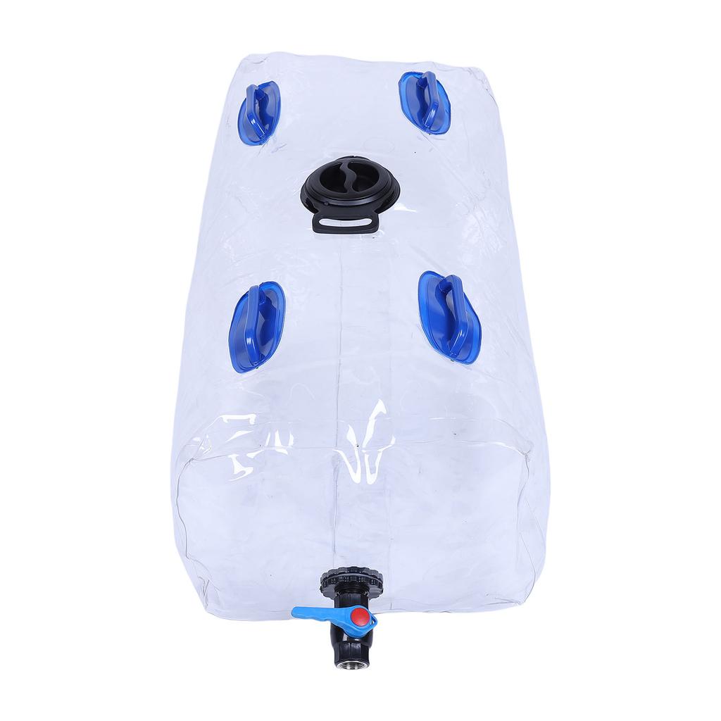 Water Storage Bladder PVC 30 Gallon Portable Water Tank Transparent Foldable Water Bag Container for Emergency Camping