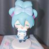 10CM Anime Hatsune Miku X Cinnamoroll Figure Q version Peripheral Collectible Models Decorative Decorations Children Kawaii Gift