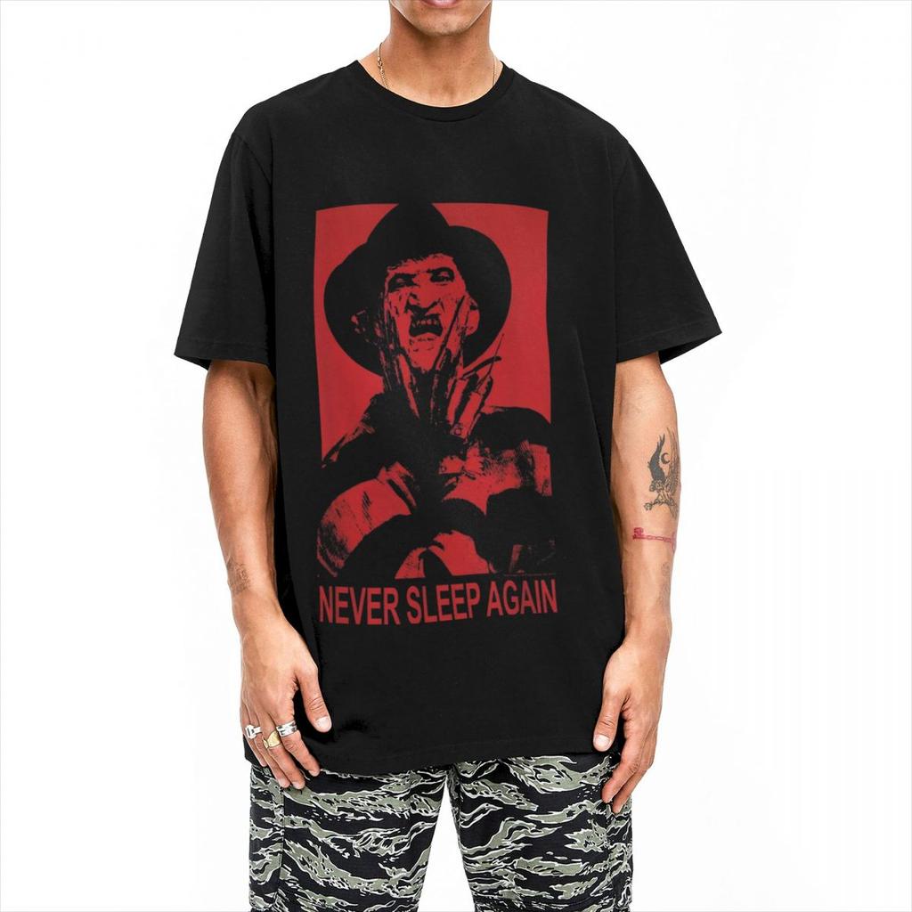 Elm Street Nightmare T-Shirt F-Freddy K-Kruger Hipster T-Shirts Short Sleeves Awesome Tshirt Summer Cotton O-Neck Clothes