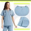 Women's Quick-Dry Short Sleeve Scrub Top, Pet Hospital Uniform