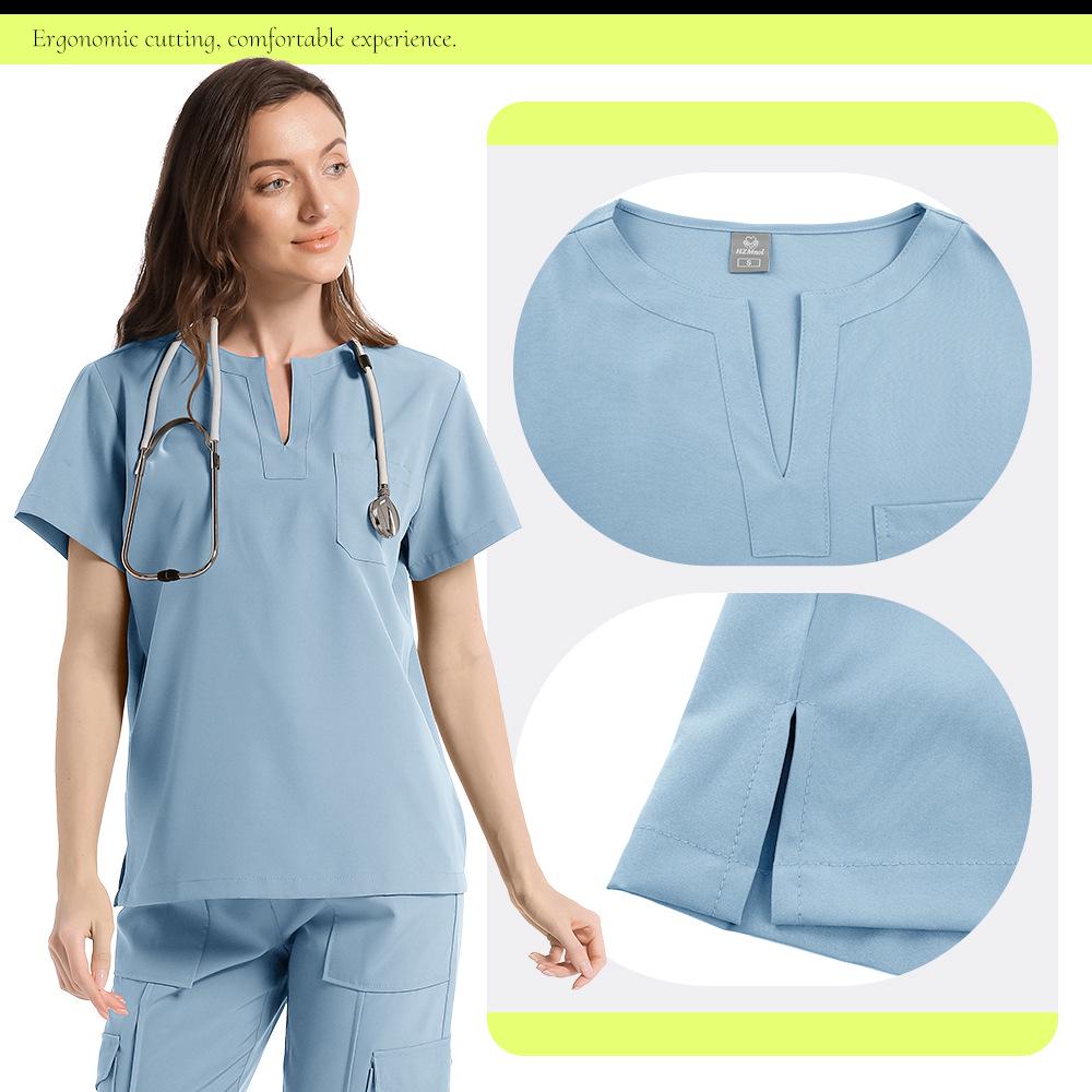 Children’s Hospital Nurse Uniform - Women's Breathable, Sweat-Absorbent Medical Scrub Set