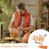 Pumpkin Carving Kit Adult Holiday Craft Carving Accessories Heavy Duty Sculpting Cutters For Beginners School Teacher Event