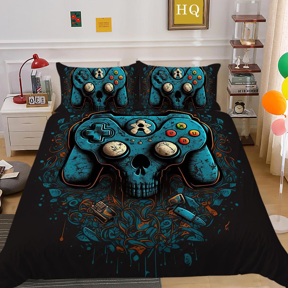 3D Game Console Printing Comforter Cover Set Twin Size Bed Set Cover Children High Quality Luxury Bed Set