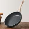 MENJO Granite Frying Pan 20cm Non Stick Skillet with Lid/Spatula for Home Cooking