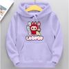 Dětská mikina Nová trendy Labubu Dětská Roztomilá Kreslená Ležérní Denní Mikina 100-160cm Chlapci Dívky