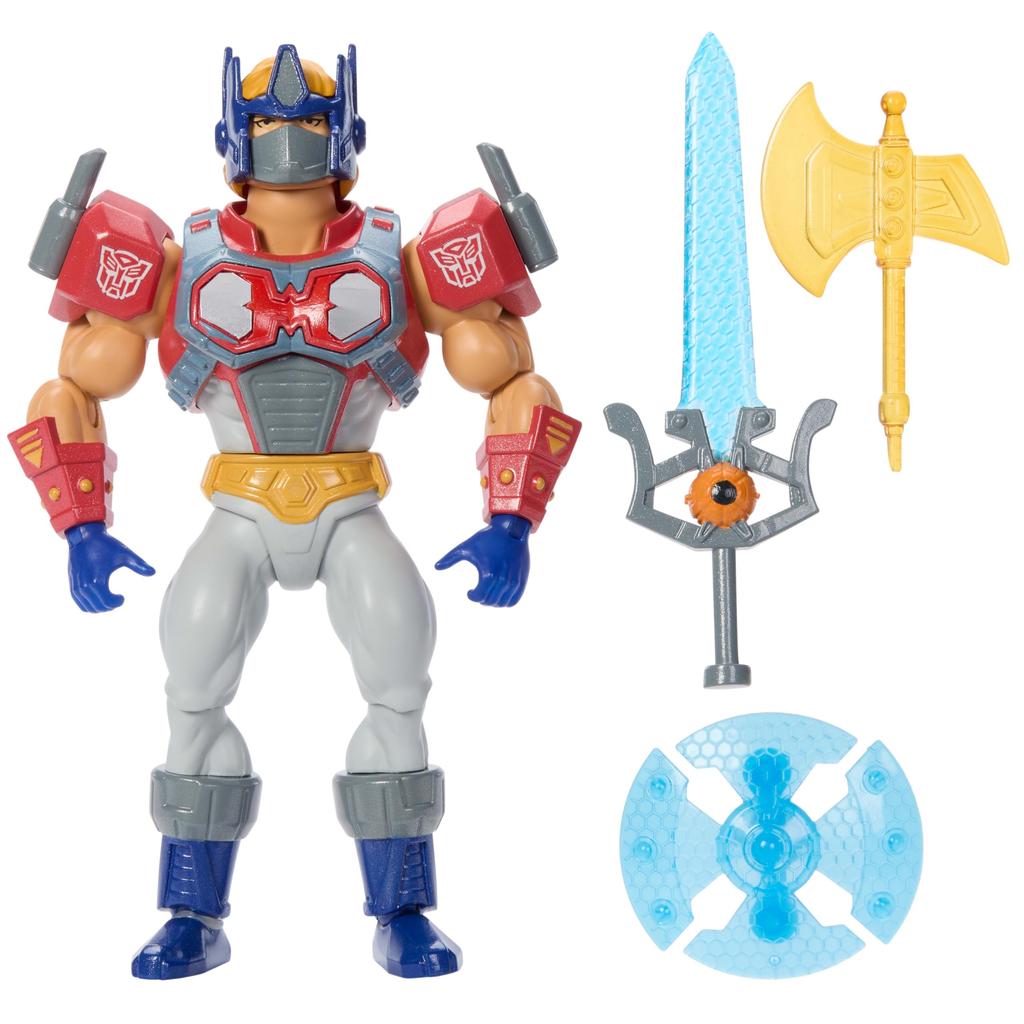 Masters Of The Universe Origins Transformers Optimus Prime Armor action MOTU & He-Man figure, Toys.