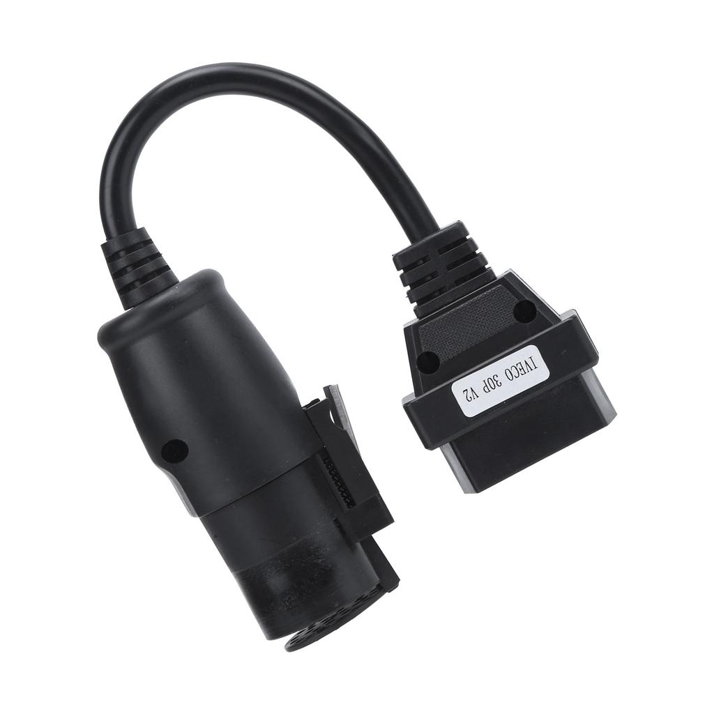 OBD2 30Pin?16Pin Diagnostic Cable Adapter 250mm9.8in Length Replacement for IVECO Trucks
