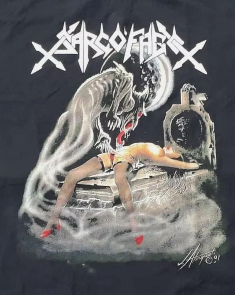 Sarcofago Sarcófago Classic Black T-Shirt Full Size