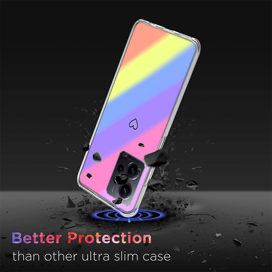 Rainbow Gradient Love Phone Case For Redmi Note 14 15 Pro 5G 13 12 Pro Plus 11 11T 11E 11S 10 Pro 10S 9 9S Cover Cell Clear TPU