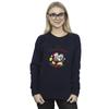 Disney Womens/Ladies Mickey Mouse Mickey Minnie Christmas Sweatshirt