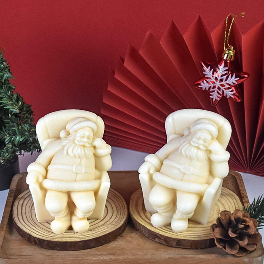 DIY Soap Making Mold Silicone Plaster Mold Healthy Christmas Candle Mold  Home Gift Making