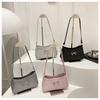 Chic Faux Leather Underarm Bag for Women 2026 Trendy Single Shoulder Purse Fashionable Daily Crossbody Handbag