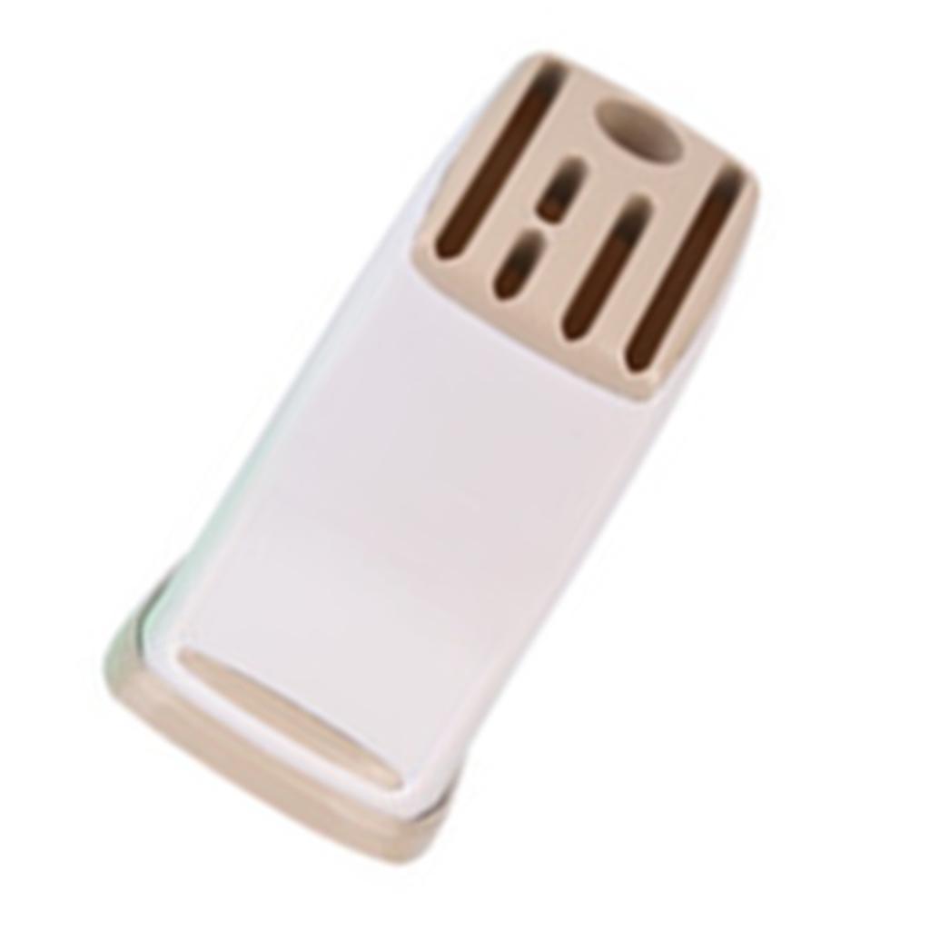Knives Block Holder Plastic Space Saving Knives Draining Organizer Stand for Kitchen Counter Knives