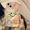 Colorful smiley face is suitable for Apple 15Promax mobile phone case iPhone16Pro new 17Air14 creativity