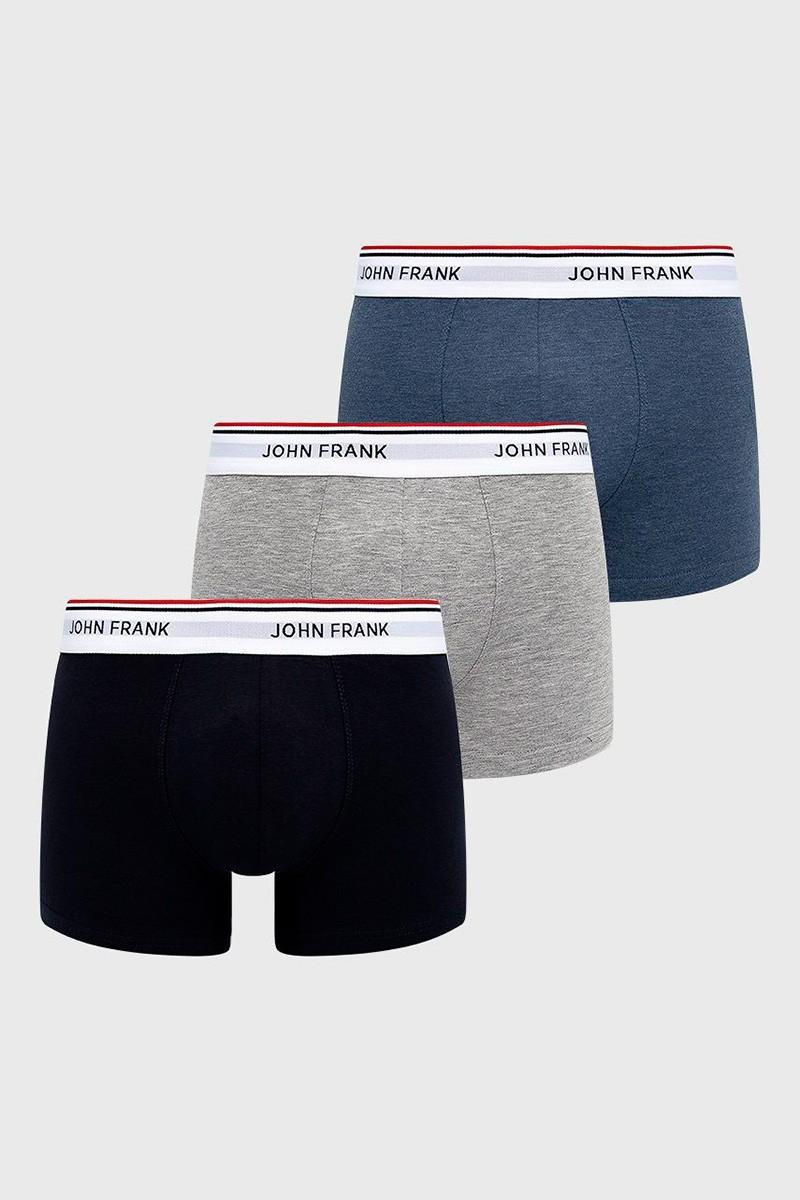 

Боксери, 3 штуки John Frank (75398) 54(2XL) прозорий колір чорний