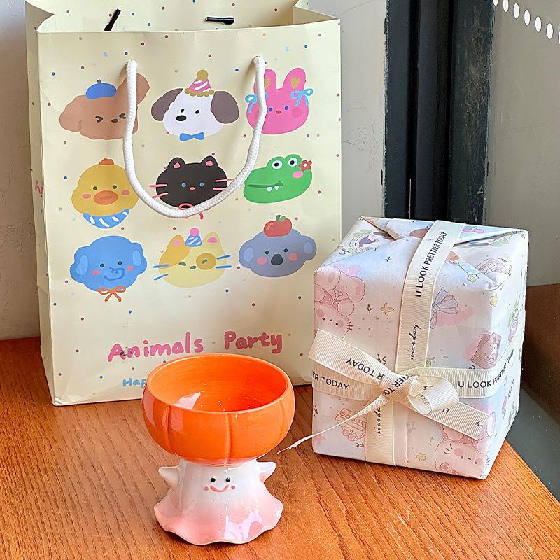 Birthday gift cute funny ghost water cup pumpkin ceramic mug for girl girlfriend Halloween souvenir