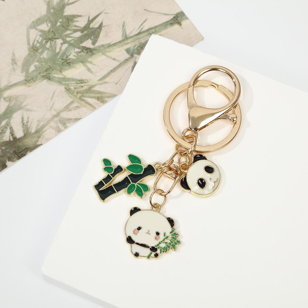 Panda Alloy Keychain Pendant Charm - Gift for Friends & Classmates, Bag Decoration