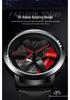 Sanda Cool Men's 3D Hollow Car Wheel Leather Strap Quartz Watch