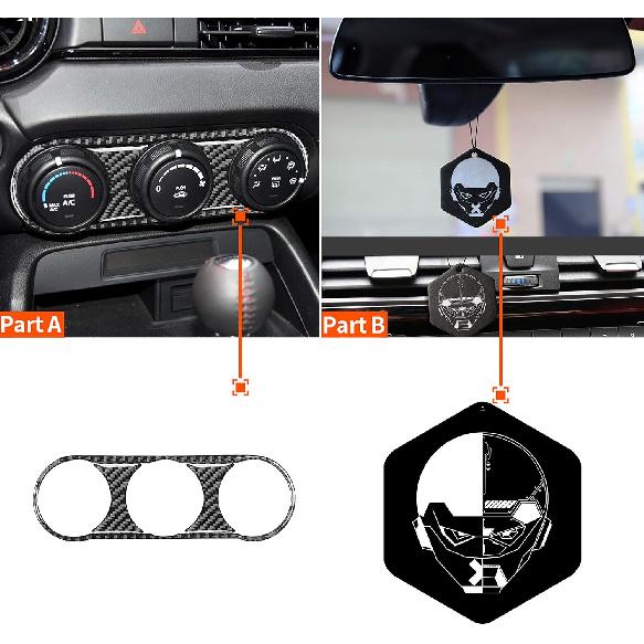 RRX Panel Środkowy Deski Rozdzielczej Samochodu Panel Klimatyzacji Przycisk Sterowania Klimatyzacją Przełącznik Sterowania Klimatem Naklejka Akcesoria z Włókna Węglowego do Mazda MX 5 Miata ND