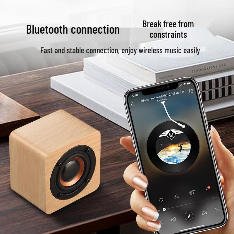 Merimbula Q1 Holz Kabelloser Bluetooth-Lautsprecher