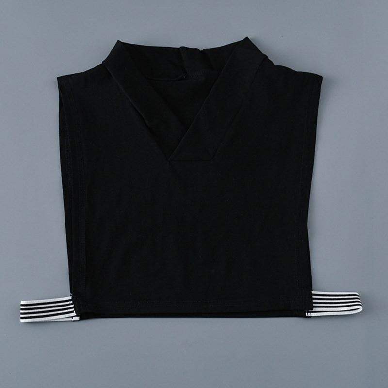 Shirt Lapel Collar Cardigan Sweater Half Shirt Versatile Outfits Collar Girls Half Shirt Decorative Shawl