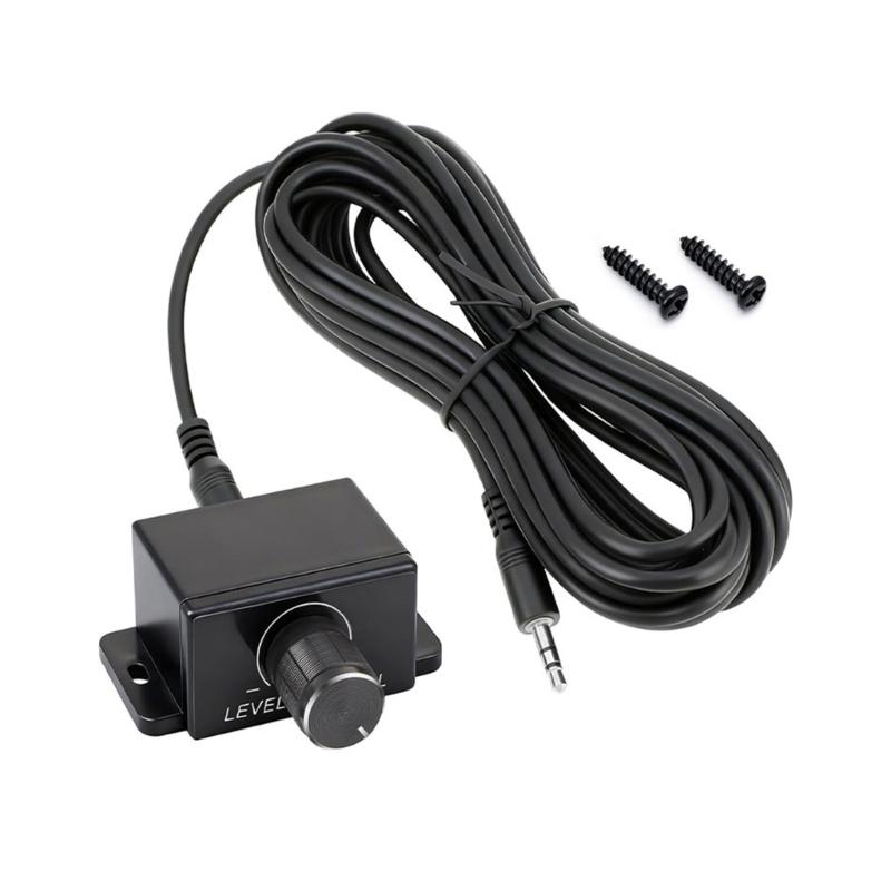 Регулятор громкости для аудиосистемы автомобиля, универсальный регулятор громкости усилителя, регулятор басов сабвуфера, автомобильный, с кабелем 5 м, ручка регулировки громкости AUX 1