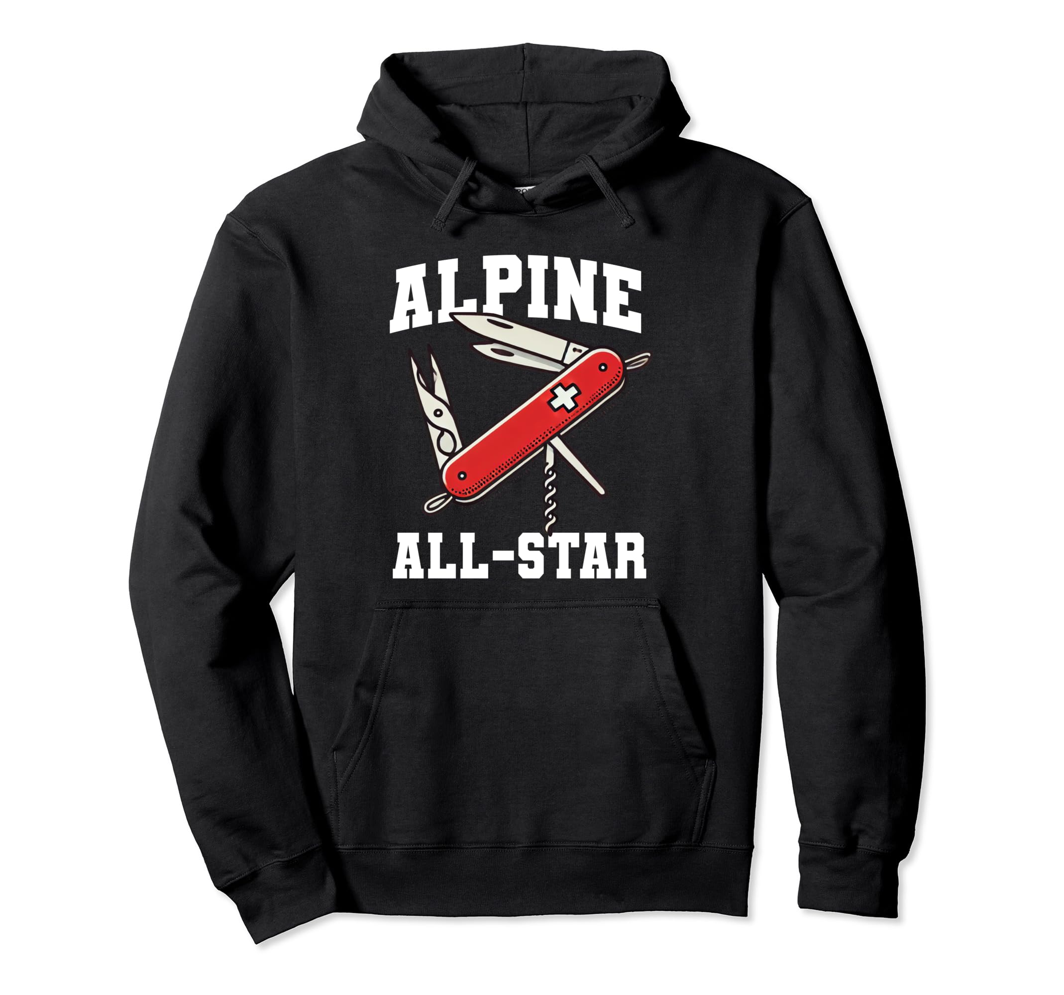 

Alpine All Star Смешной швейцарский армейский нож Одежда Толстовка - чёрный