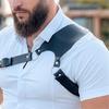 Herren Körper Brustgurt Gürtel Punk Gothic PU Leder Schulterkäfig Gürtelriemen