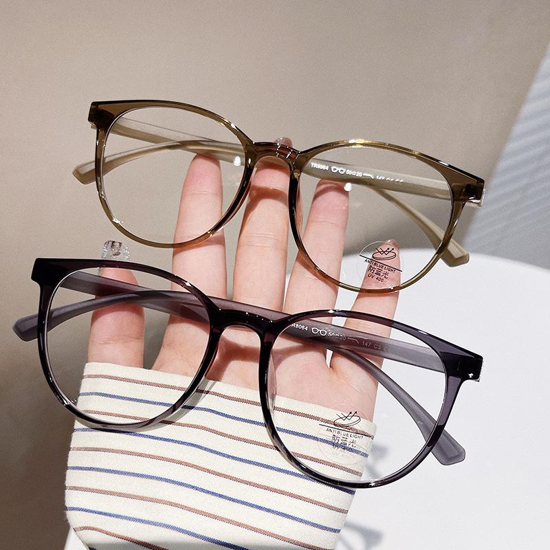 Retro Ultralight Round Reading Glasses Women Fashion Brand Presbyopia Eyewear Anti Blue Light Computer Prescription Glasses