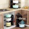 Zhishi Kitchen Multi-layer Pot and Pan Organizer Rack