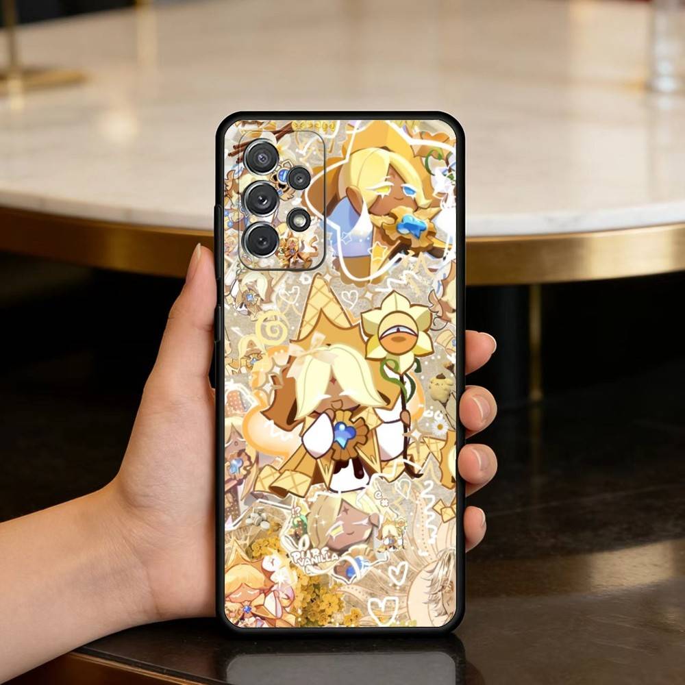 

Cookie Run K-KingdomS Phone Case For Samsung Galaxy A73,A72,A71,A70,A53,A52,A51,Soft Silicone Black Cover Samsung a20s