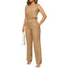 2025 Women's Summer Sleeveless Vest & Straight-Leg Pants Set