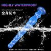 Tsukitoy Anal Plug Long Dildo 9 Consecutive Beads Bendable Silicone Anal Pearl Dildo with Suction Cup Transparent Anal Plug Anal Goods Unisex-S