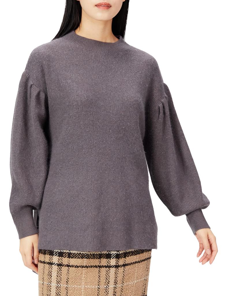Snidel Oversized Knit Pullover CGRY F Women's SWNT214006,