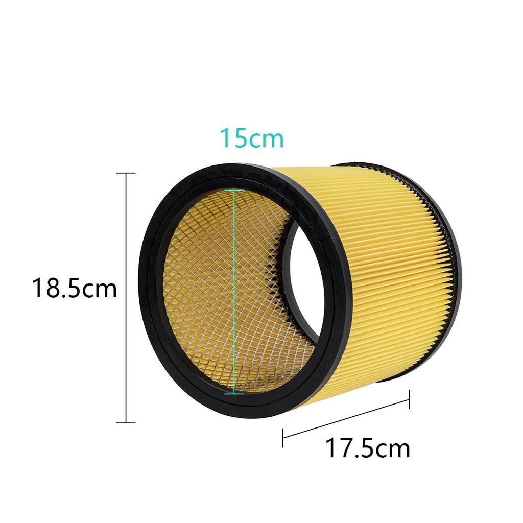 Replacement Standard Cartidge Filter For Vacmaster Vacs 5-16 Gallon Wet/Dry Vacuum Cleaner VBV1210 Cartridge Filter and Retainer