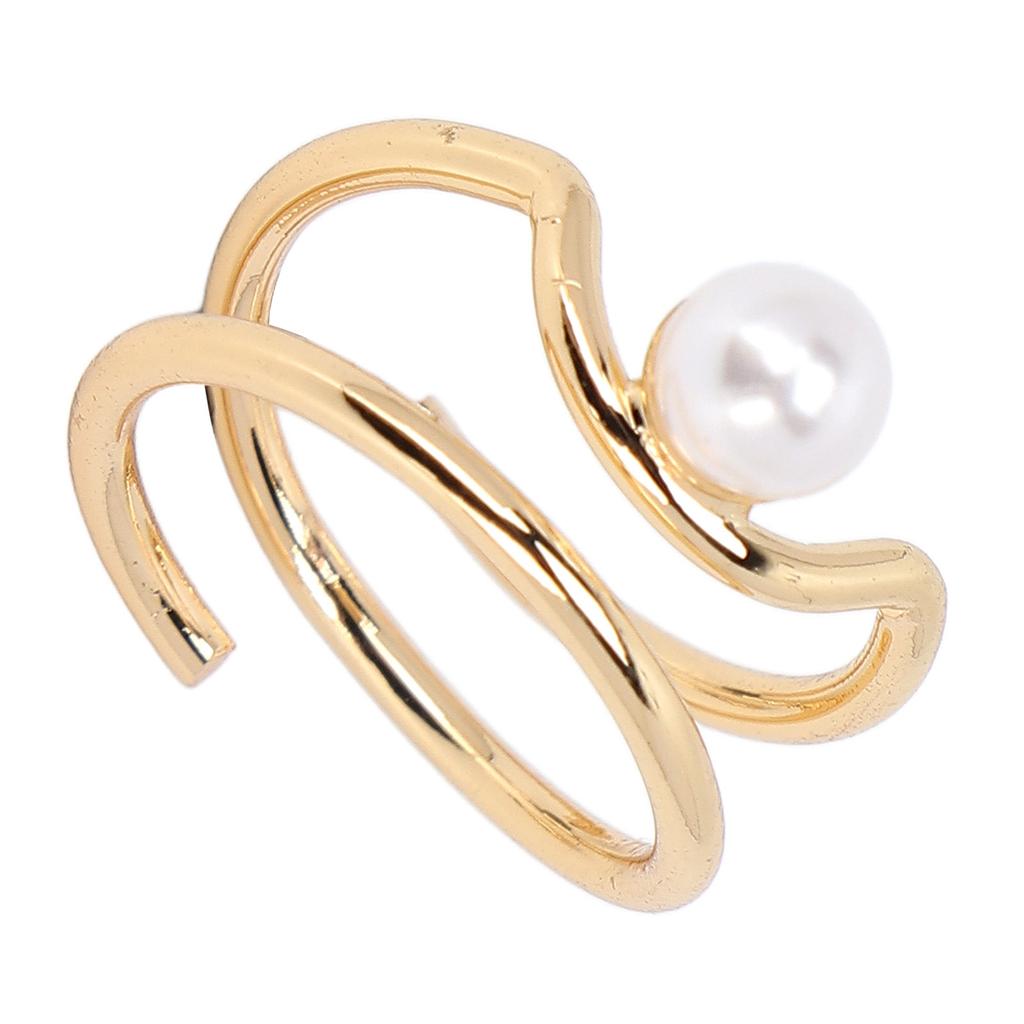 Pearl Finger Nail Knuckle Rings Stylish and Simple Copper Fingertip Jewelry for Women Girls