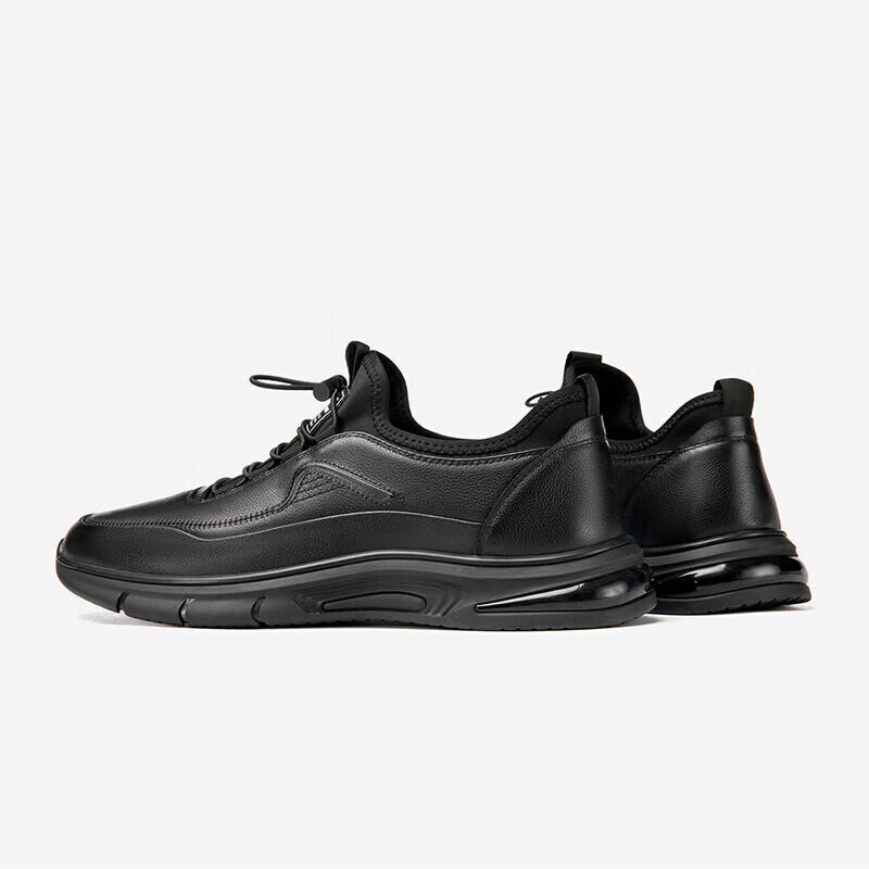 Aokang Men's Running Business Casual Sports Leather Shoes